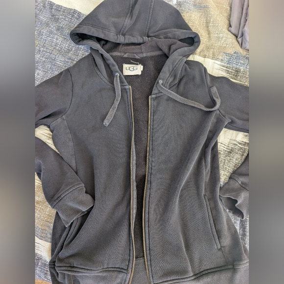 UGG Charcoal Full-Zip Hoodie - Picture 1 of 4